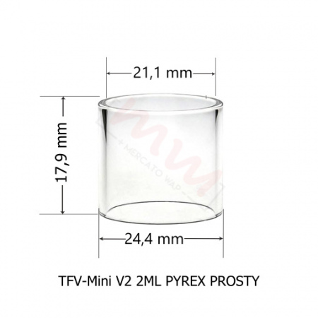 SZKIEŁKO SMOK TFV MINI V2, TF-TANK TULEJKA/PYREX 2ML